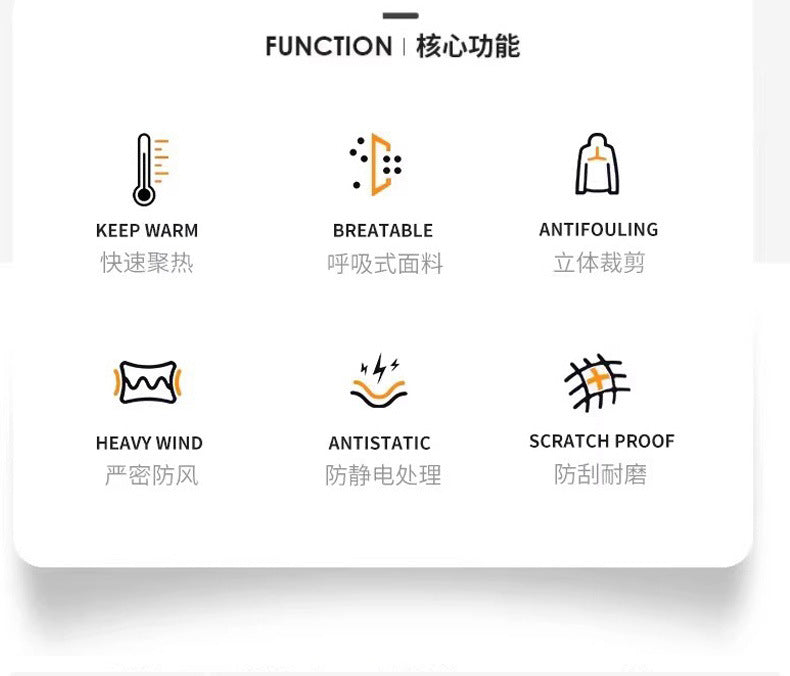 Men's Autumn and Winter Warm Fashion Fleece-Lined Bomber Jacket American-Style Workwear Hooded Cotton Coat for Warmth
