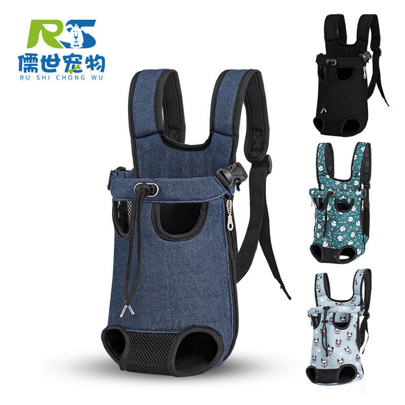 Amazon Dropshipping Pet Chest Bag, Portable Cat and Dog Pet Backpack, Oxford Cloth Pet Bag