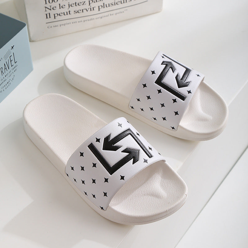 Home Slippers Women's Indoor Bathroom Non-slip Sandals Summer Outdoor Casual Fashion Slippers Outdoor Couple Slippers