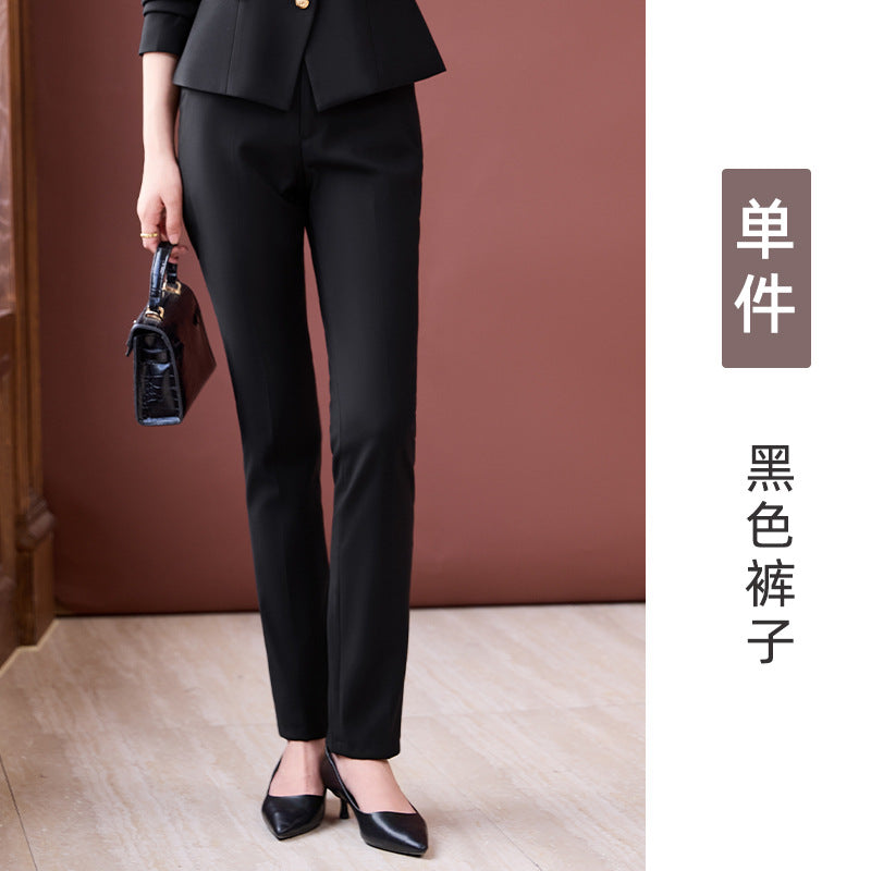 Professional Suit Suit Women's Autumn and Winter New Hotel Front Desk Jewelry Store Workwear Beauty Salon Front Desk Manager Workwear