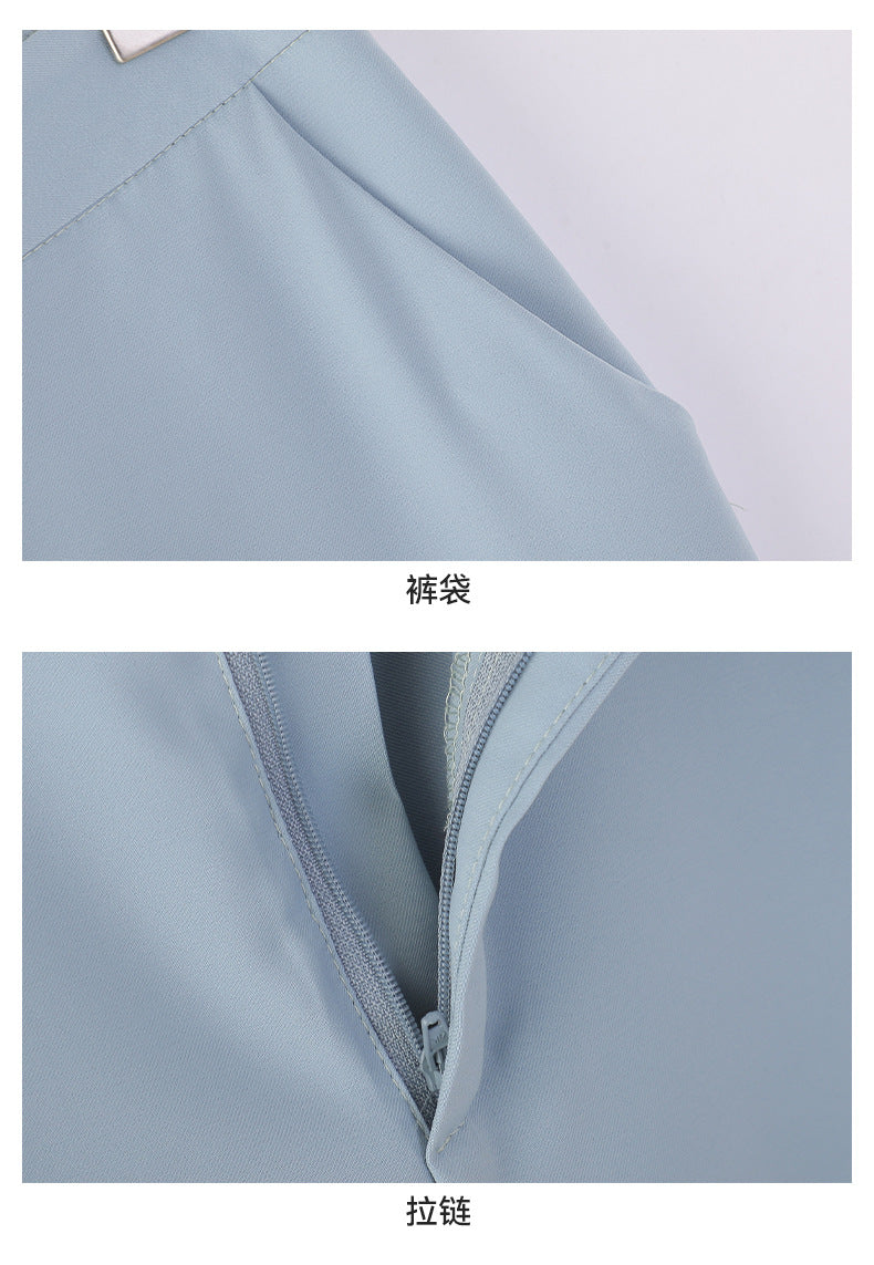 Cross-Border Professional Suit Set for Women, New Summer Manager Formal Wear, Interview High-End Short-Sleeved Thin Work Clothes for Spring