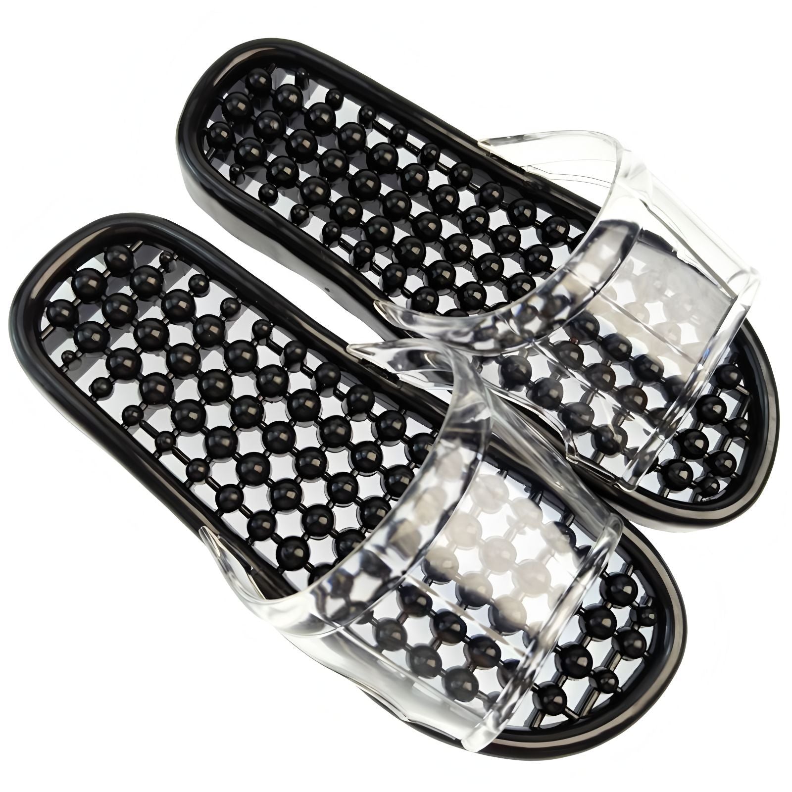 Bath Slippers Massage Plastic Hollow Leakage Bathroom Slippers Women's Summer Indoor Men's Autumn Household Massage Slippers