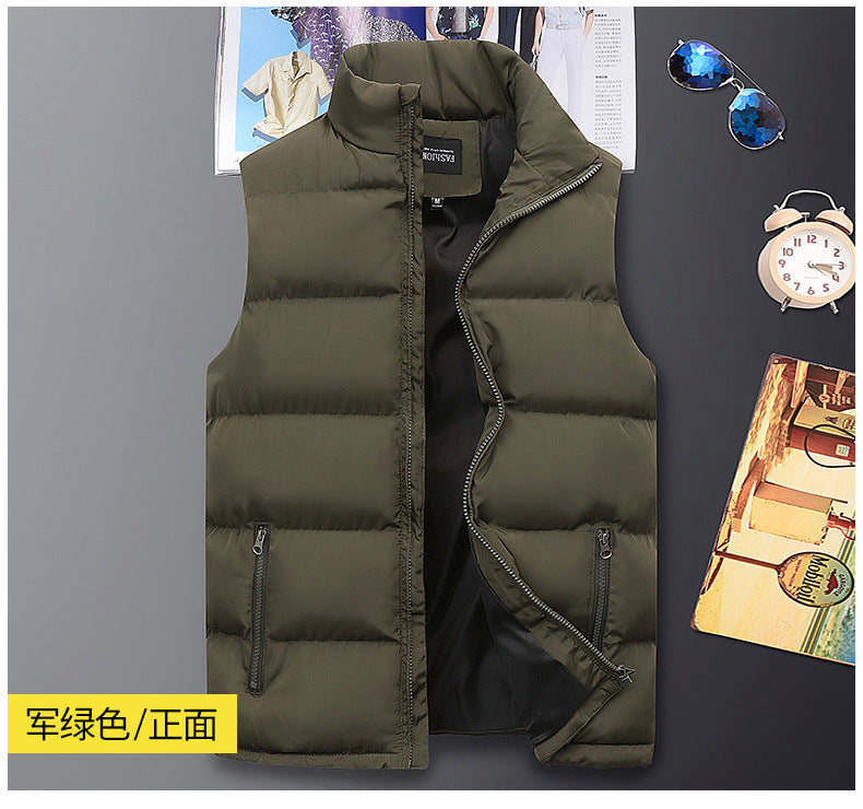Men's Casual Fashion Vest for Autumn and Winter, Trendy Slim-Fit Jacket, Wholesale Dropshipping
