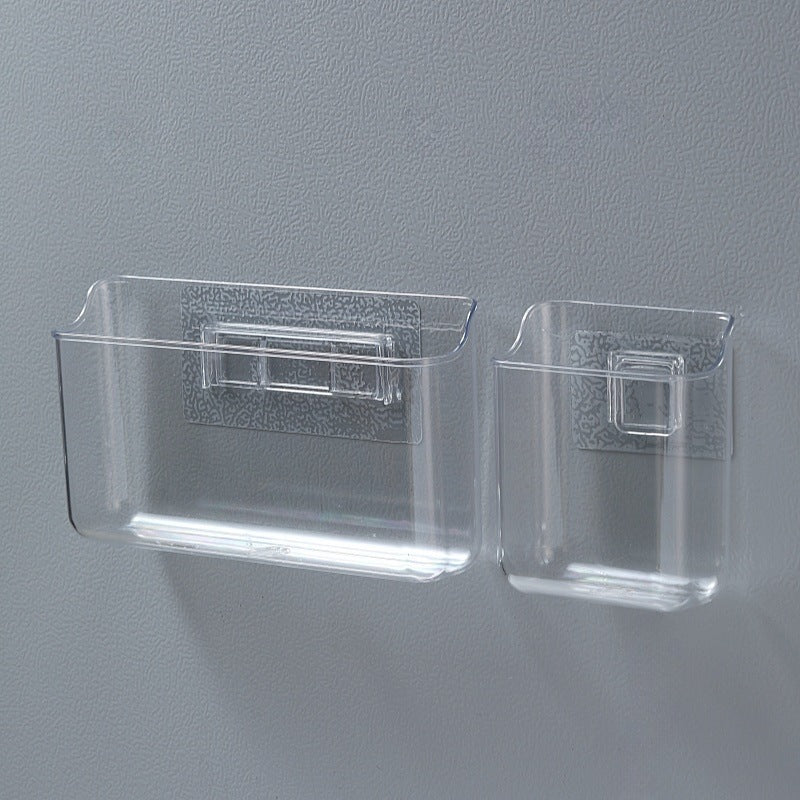 Air Conditioner Tv Remote Control Storage Box Wall-Mounted Punch-Free Sundries Wall-Mounted Box Bedside Charger Placement Rack