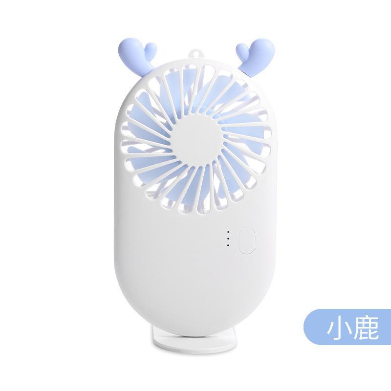 Mini Handheld Small Fan Portable Cartoon Desktop Fan Rechargeable Fan Outdoor USB Flap Pocket Pants Electric Fan