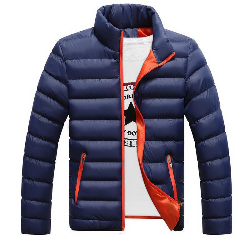 Original Foreign Trade Autumn and Winter Thickened Sports Cotton Jacket for Men, Stand Collar Cardigan, Outdoor Cotton-Padded Jacket, Casual Coat, Warm Cotton Clothing Wholesale