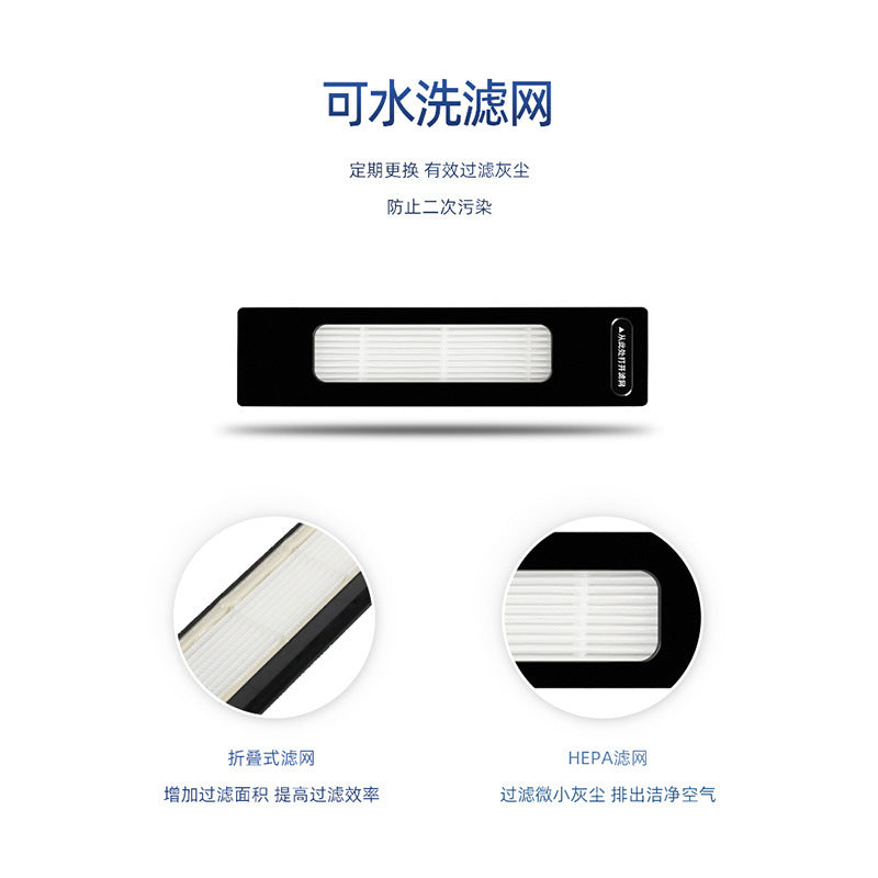 Suitable for Midea M7 M7pro Sweeper Accessories Roll Main Brush Edge Brush Filter Mop Rag