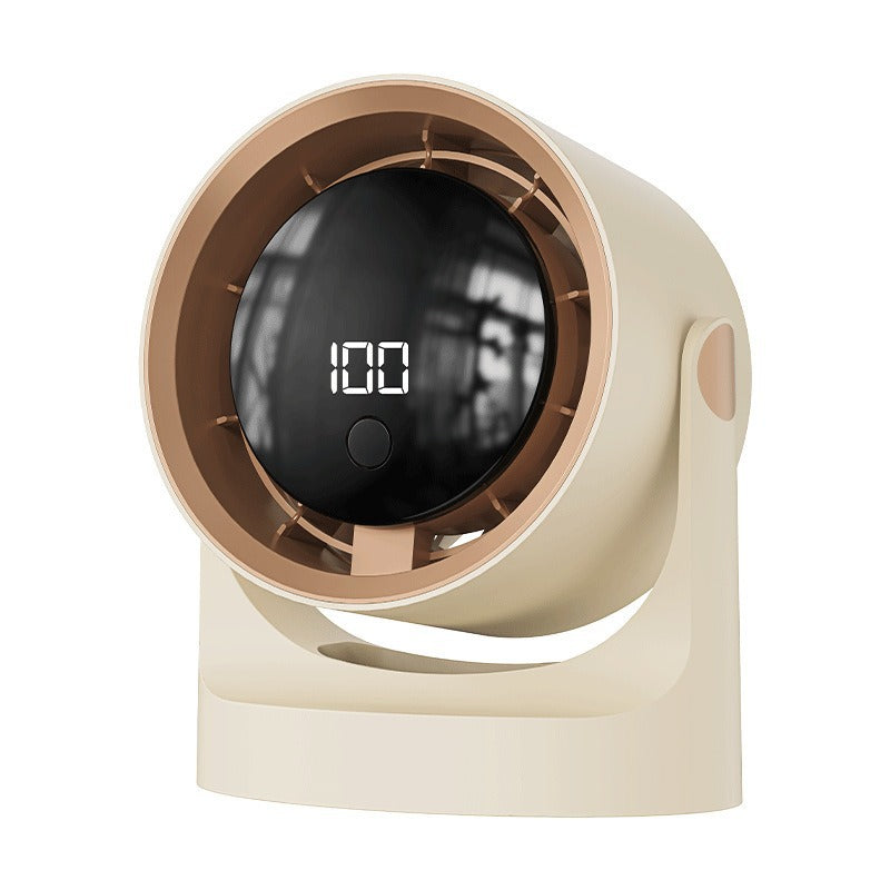 New Desktop Small Fan Rechargeable Small Circulation Fan Home Dormitory Wall-Mounted Long-Life Mini Fan