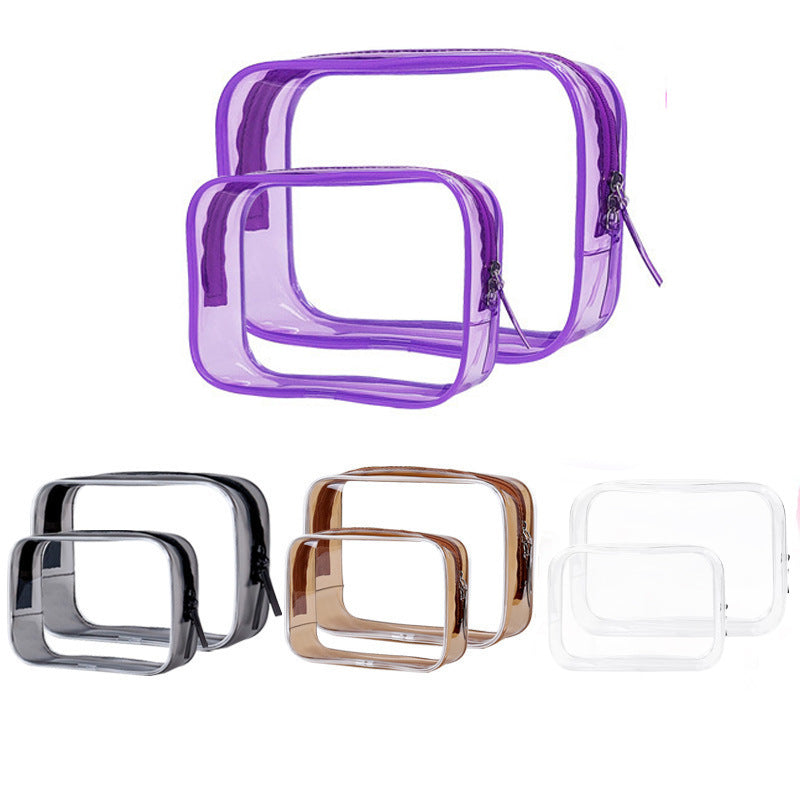 Pvc Toiletry Bag Transparent Cosmetic Bag Portable Storage Bag Large Capacity Travel Toiletry Bag High-End Waterproof