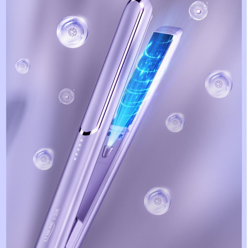 A generation of cross-border straight roll dual-purpose hair straightener portable electric splint hair salon household wet and dry curling iron