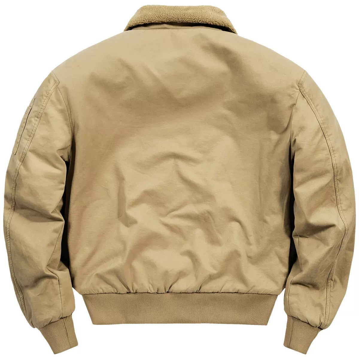 Winter Bomber Jacket Cotton-Padded Jacket for Men Imitation Cashmere Lapel Workwear Short Casual Men's Thickeneded Cotton-Padded Jacket