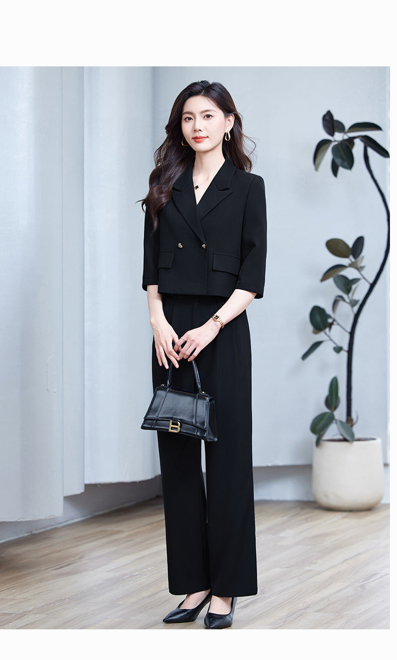 High-End Age-Reducing Business Attire, Petite Suit, Stylish, Casual, Slimming and Taller, Short Suit and Pants