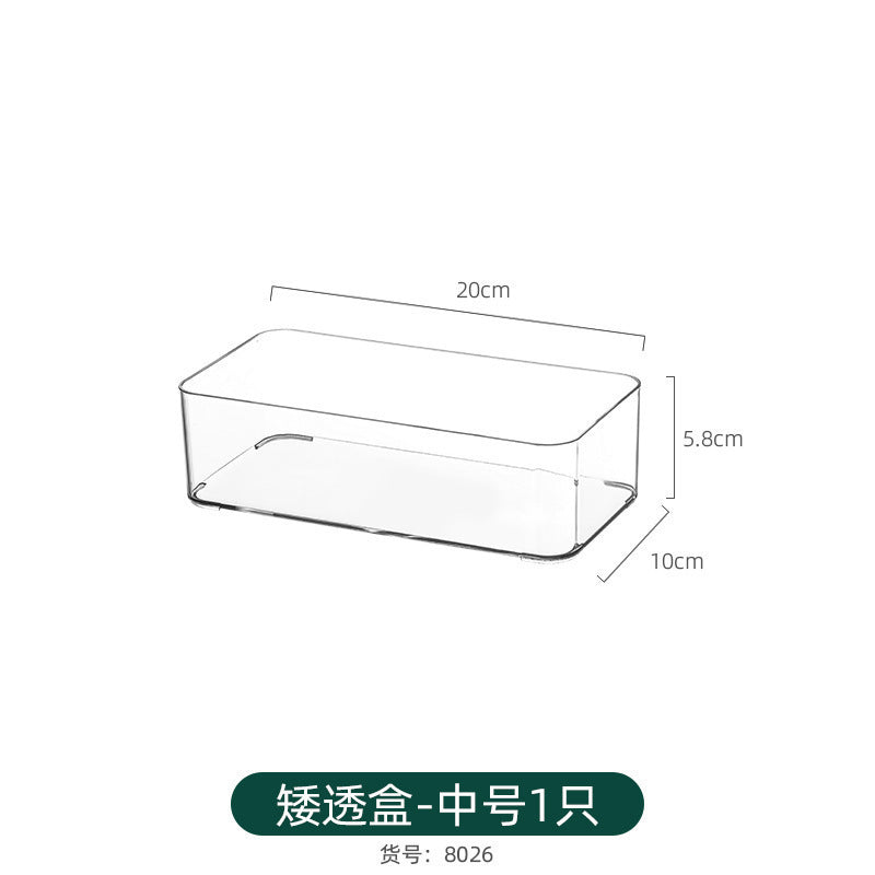 Acrylic Pen Holder Storage Box College Student Desktop Decoration Office High-Looking Large-Capacity Transparent Storage Box