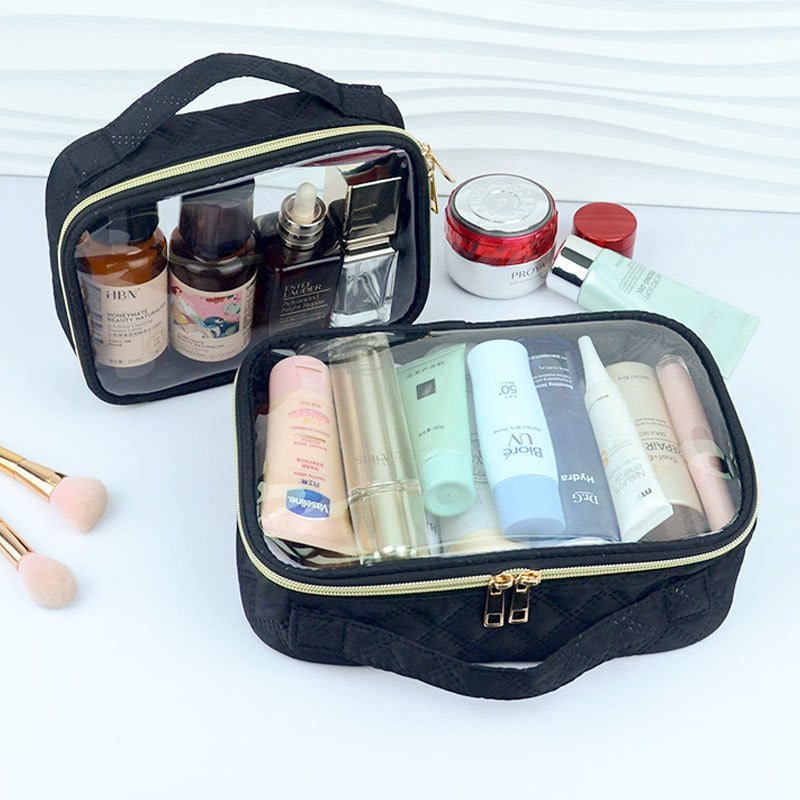 Cross-Border New Style Storage Bag, Portable Hand-Held Multi-Functional Waterproof Travel Transparent Pvc Storage Bag