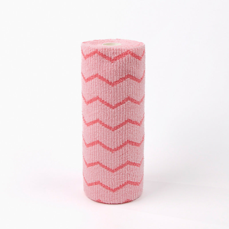 Cross-Border Ultra-Fine Fiber Polyester Towel Roll, Multi-Functional Thickened Kitchen Dishwashing Cloth, Lint-Free Hand-Tearable Cleaning Cloth