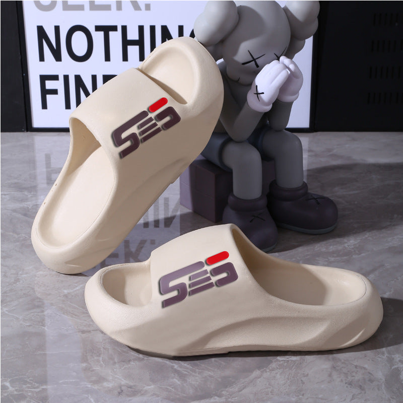 Extra Large Size Slippers for Men, Thick-Soled Trendy Student Slippers, Bathing Outdoor Wear, Non-Slip Slippers for Women, Summer
