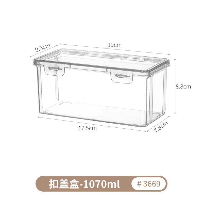 [Special Offer] Transparent Storage Box Flip-Top Organizer Multi-Purpose Square Storage Box Miscellaneous Box 20 Sizes