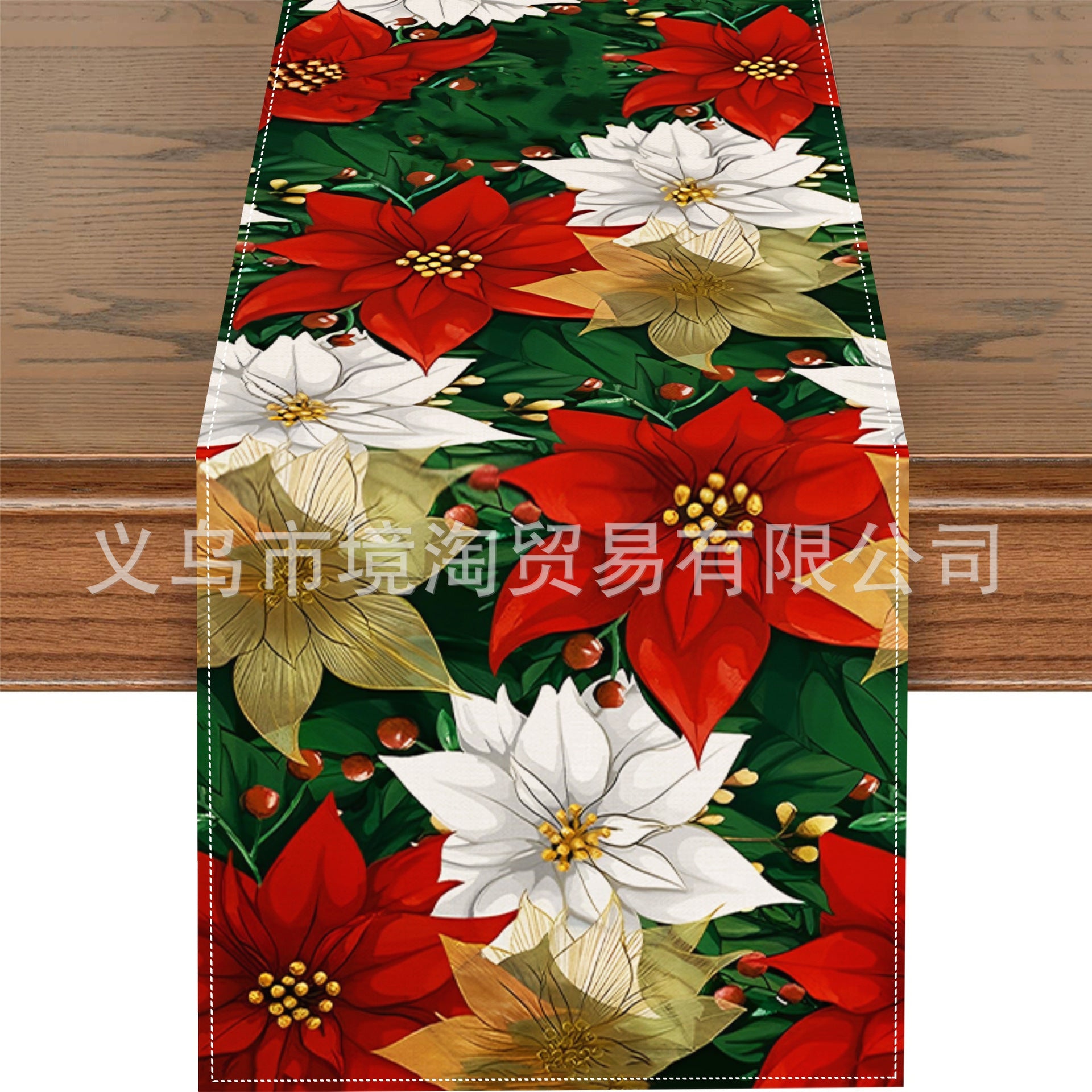 Linen Table Runner Pastoral Flower Lemon Summer Home Dining Table Outdoor Decoration Printed Tablecloth Table Runner
