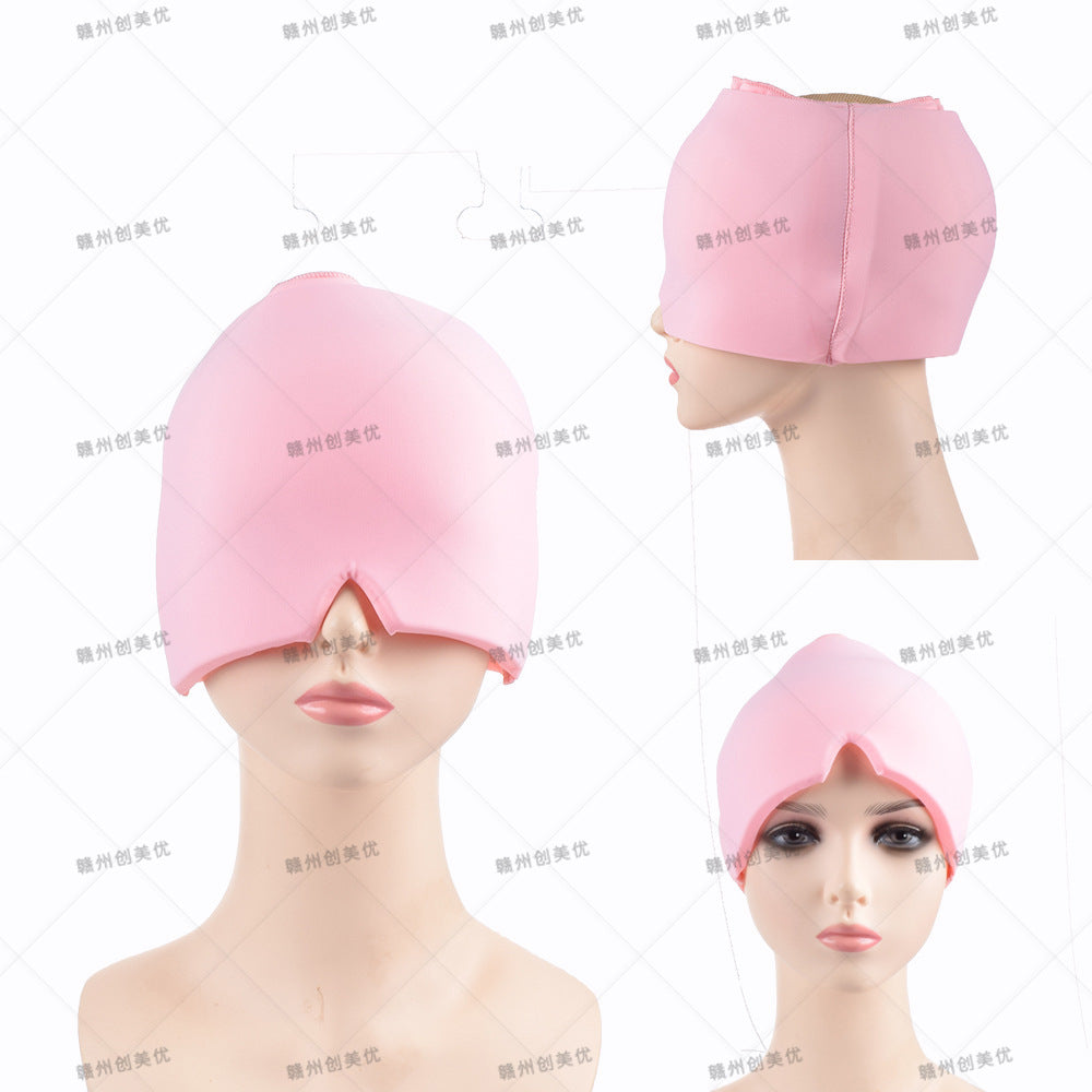 Amazon facial cold compress headgear gel Ice compress headgear Ice Cap solid gel headgear Ice Cap