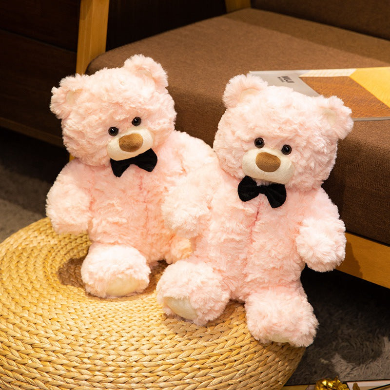 Cute Bear Slippers Winter Home Plush Cotton Shoe Bag Heel Warm Doll Cotton Slippers Thickeneded Non-Slip Couple Shoes