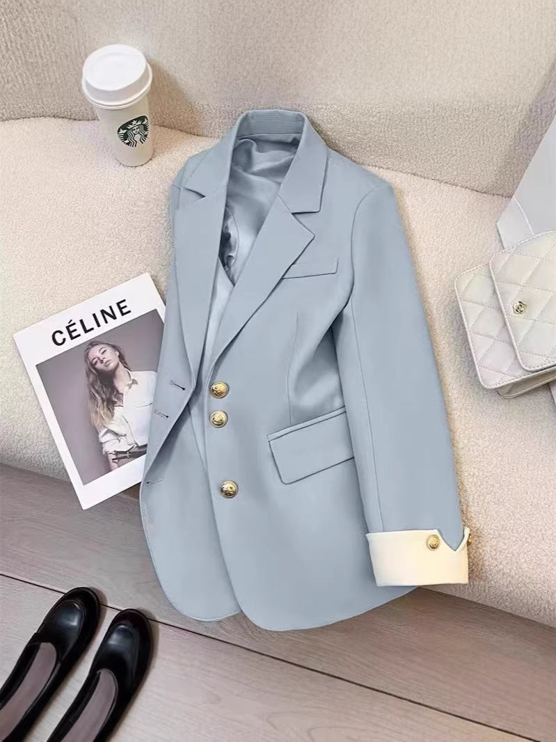 2026 New Style Elegant Commuter Blazer for Women, Spring and Autumn, Unique Design, Trendy Cross-Border Suit