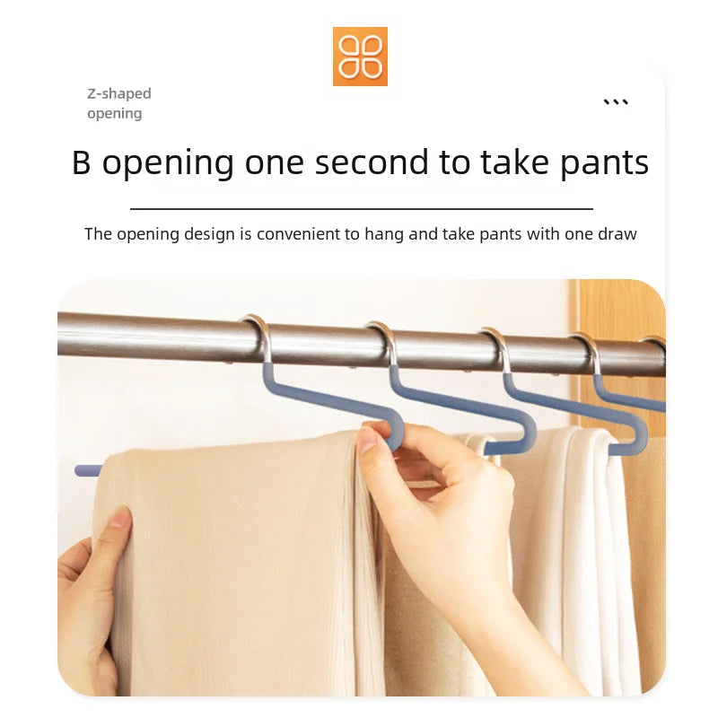 10 Pack Lala livable streamlined new design 25cm 29CMZ-shaped pants rack pants hanging storage