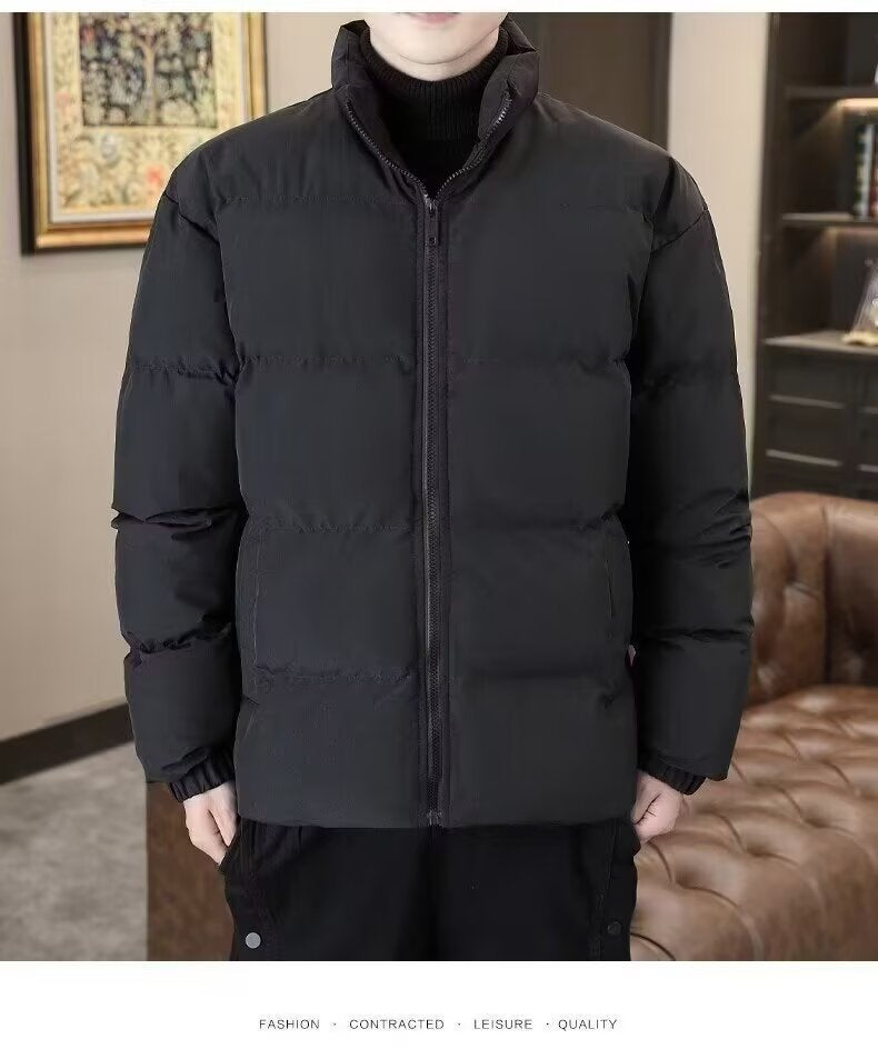 Winter Youth Stylish Cotton Jacket for Boys, Thickened Warm Padded Sports Casual Coat, Thickened Cold-Proof