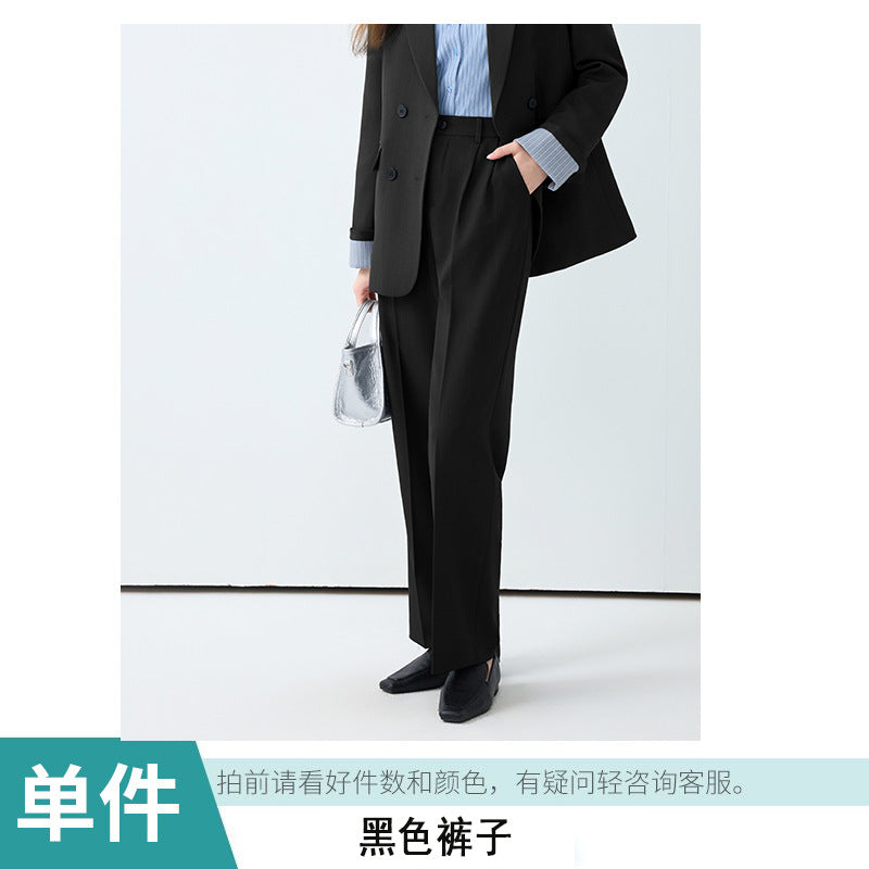 Cross-Border 2025 Blazer for Women Korean Drama Heroine Outfit Professional Formal Suit Casual Black High-End Commuting