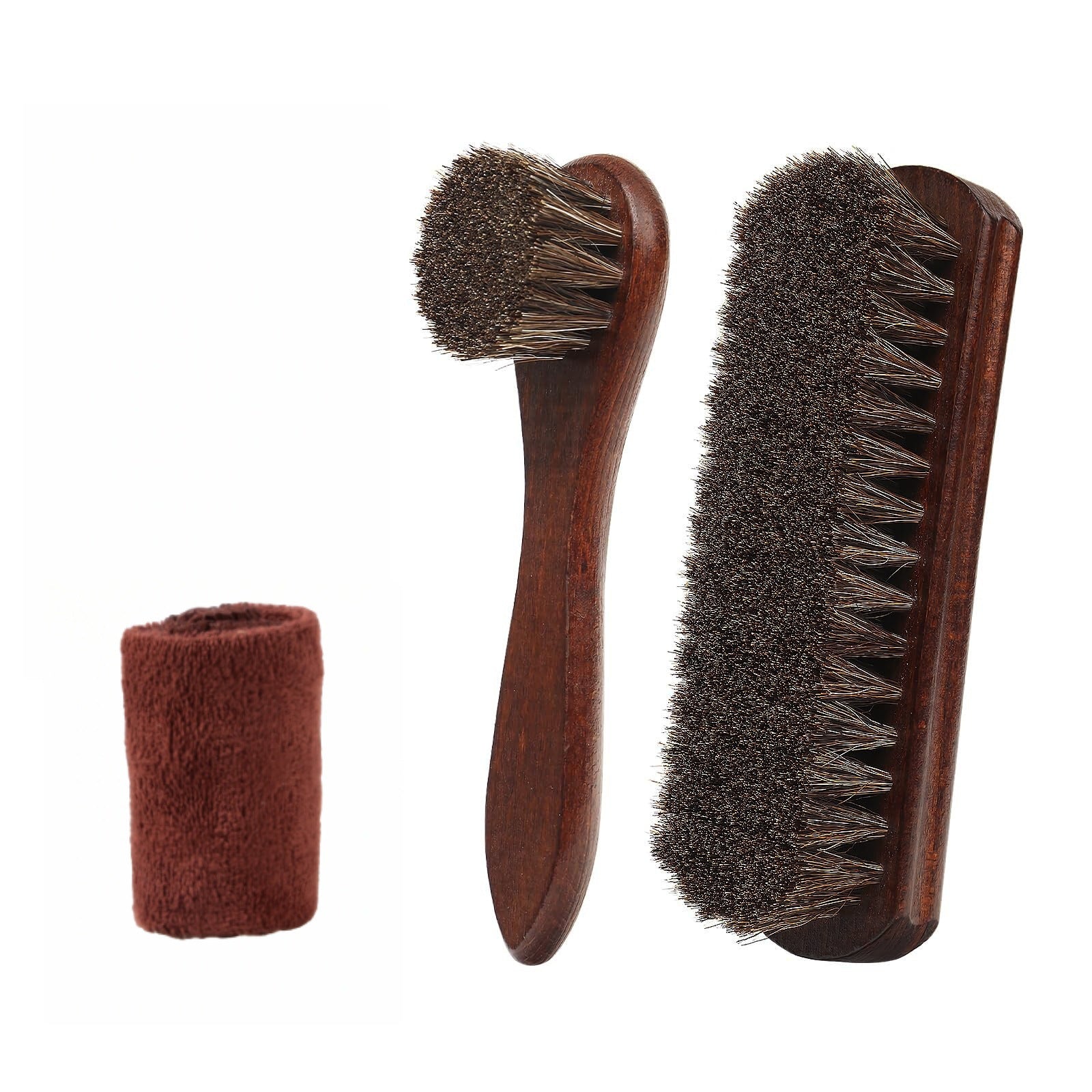 Horsehair Oiling Brush, Export High-End Horsehair Brush, Horsehair Beech Wood Brush, Leather Cleaning Supplies, Horsehair Shoe Brush Set