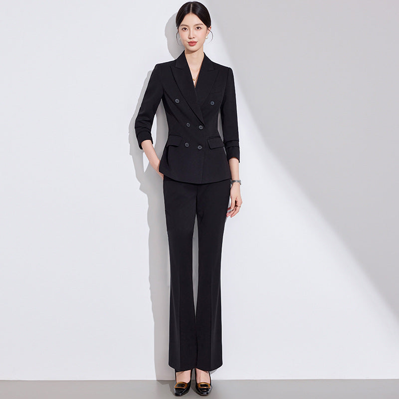 2025 Autumn and Winter Casual Fashion Suit Pants Business Wear Women's Cross-Border Export Pants Suit 6913