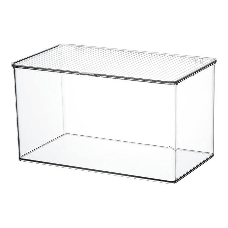 Tea Set Storage Box with Lid Dust-Proof Transparent Tea Table Desktop Tea Cup Storage Rack Kung Fu Teapot Storage Rack