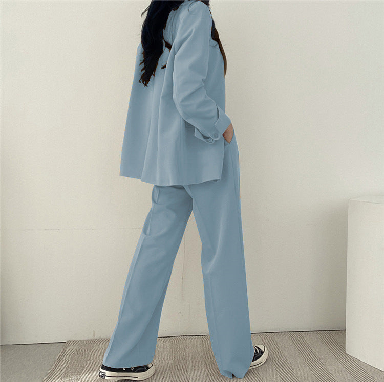 Suit Jacket High Sense Women's Spring and Autumn Design Sense Thin Niche Professional suit Temperament Slim-fit Small Suit Two-piece Set