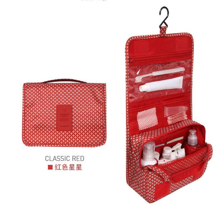 Travel Hanging Storage Toiletry Bag Waterproof Cosmetic Bag Oxford Cloth Folding Portable Travel Bag Waterproof Portable