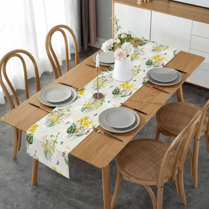 Amazon New Daffodil Table Flag Printing Simple Style Living Room Kitchen Dining Table Decorative Table Amazon Tablecloth