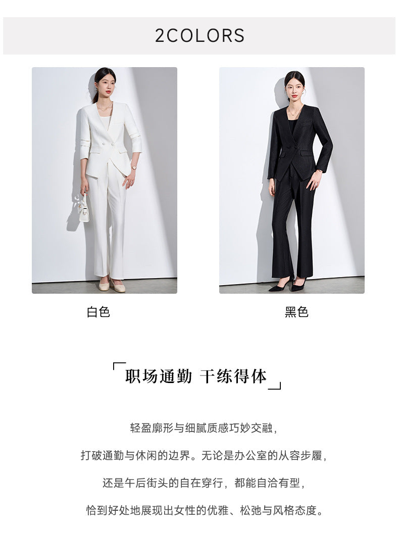 Cross-Border Suit Jacket for Formal Occasions, Fashionable Goddess Style, Versatile, High-End, Elegant, Interview Office Suit Set