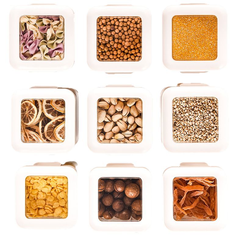Sealed Jar for Grains, Kitchen Large Storage Sealed Box for Food, Dry Goods, Snacks, Transparent Moisture-Proof Storage Jar