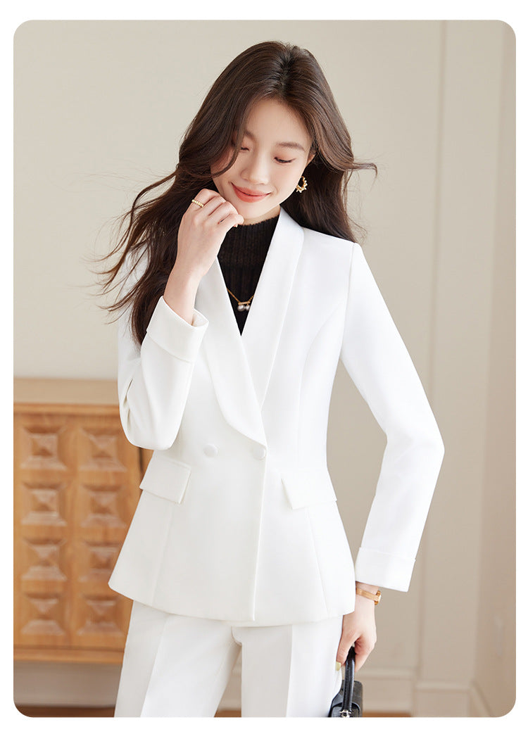 High-End Suit Suit Spring & Fall New Goddess Style Casual Slimming Look Elegant Fashion Commuter Business Professional Workwear