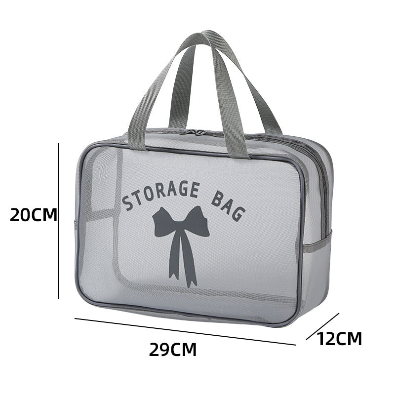 Bath Bag, Satchel Basket, Toiletry Bag, Men's Toothbrush Supplies, Mesh Bath Bag, Travel Swimming Storage, Waterproof