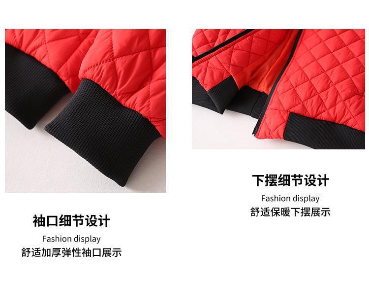 Cross-border foreign trade winter men's cotton-padded jacket European and American fashion Diamond cotton-padded jacket trend casual large size men's cotton-padded jacket coat
