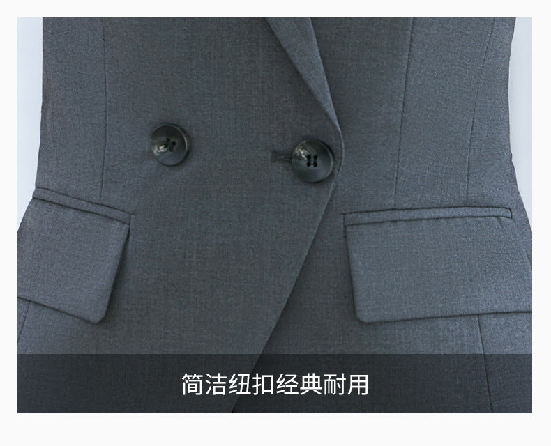 High-End Short-Sleeved Suit for Women 2025 Summer New Style Professional Wear Hotel Manager Bank Work Clothes