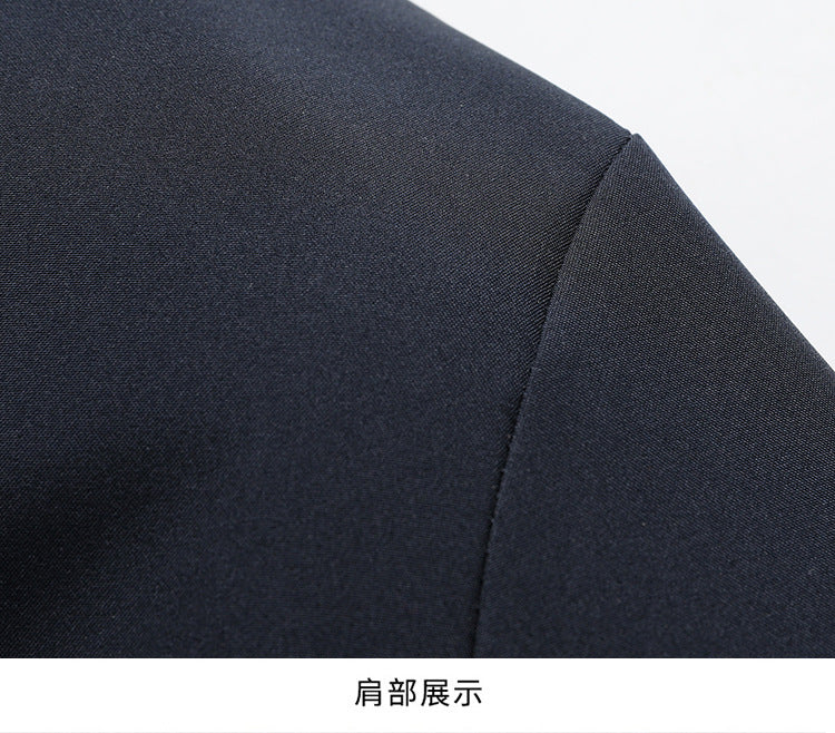 Middle-aged and elderly cotton-padded jacket 2024 winter middle-aged men's fleece-lined hooded jacket business leisure warm cotton-padded jacket