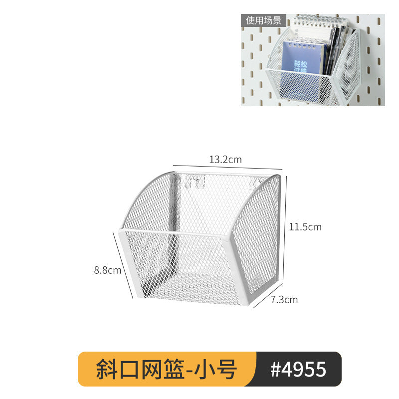 Extra-Large Perforated Board Self-Adhesive No-Drill Storage Rack Kitchen Wall Nail-Free Hanging Board Bathroom Wall Storage Organizer