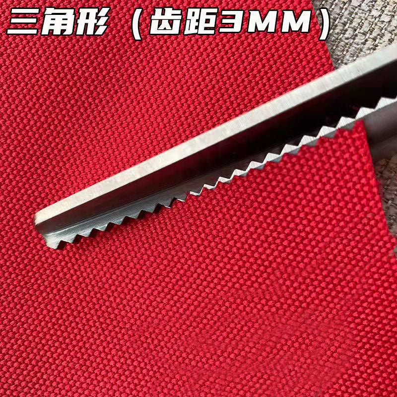 Handmade DIY Triangle Sawtooth Hair Cutter Tailor Scissors Handmade Lace Cutter Wave Cut Lace Household Scissors