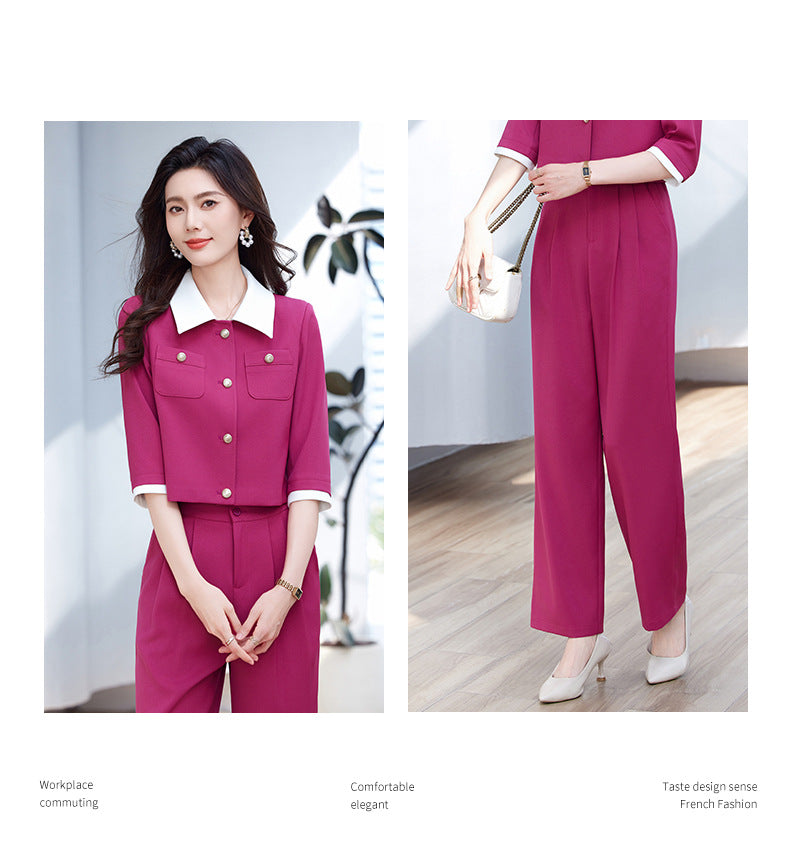 Blazer Women's Spring and Summer 2025 New Elegant Goddess Style Workplace Work Clothing Fashion Professional Suit Suit