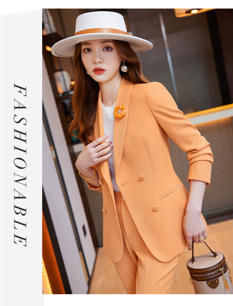 Cross-border spring business attire professional suit women's hotel front desk work clothes women's formal attire beautician work clothes