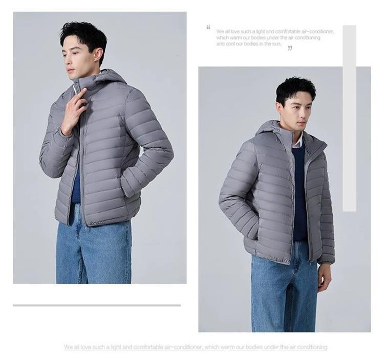 2024 New Style Lightweight Cotton Western Style Clothing Men's Short Lightweight Anti-Season Light Warm Jacket Fashionable Stitching