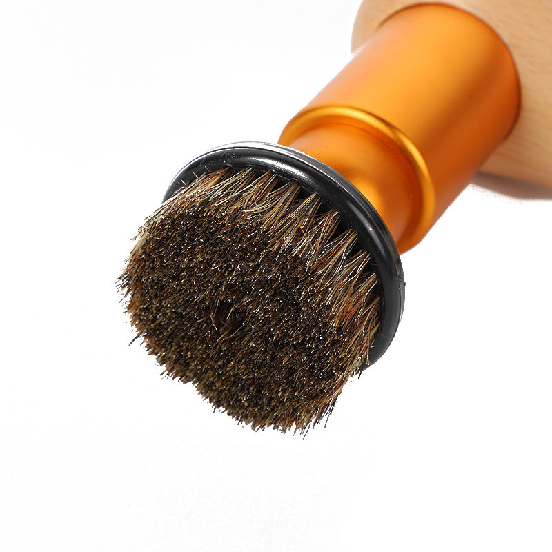 Plug-In Electric Shoe Polisher with Wooden Handle, Portable Electric Shoe Brush, Cross-Border Manufacturer Direct Supply