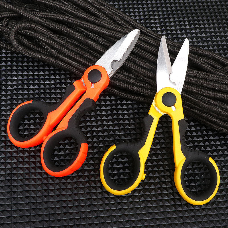 Stainless Steel Scissors for Pruning Branches, Fishing Scissors, Electrician Stripping Scissors, Lead Scissors, Serrated Scissors, Convenient Household Scissors