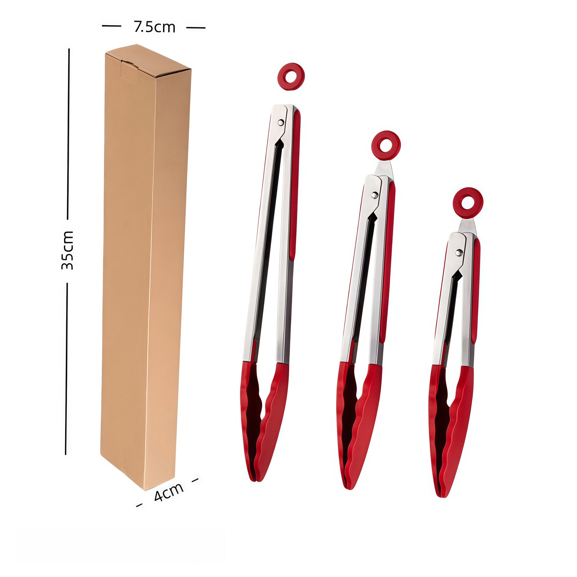 Silicone Clips for Kitchen Non-Stick Pans, Anti-Scalding and High Temperature Resistance, Household Barbecue and Steak Special Set, Stainless Steel Food Clips