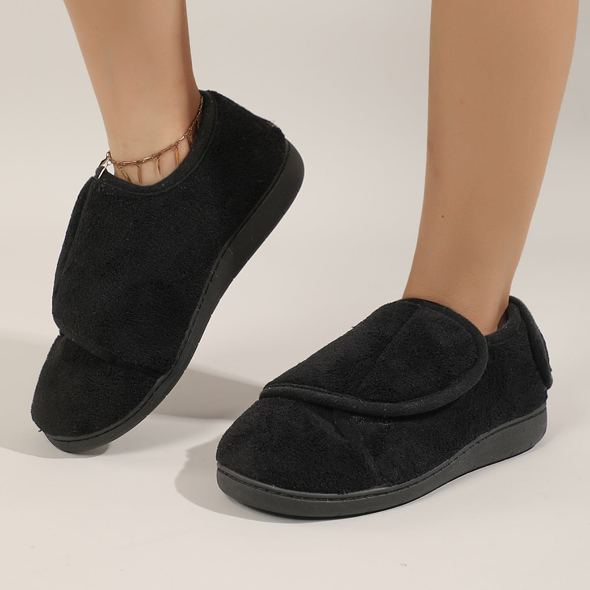 Widening and Adjustable High Instep, Obesity, Swollen Wide Foot, Parents Rehabilitation Cotton Cloth Shoes for Middle-aged and Elderly plus size After Surgery